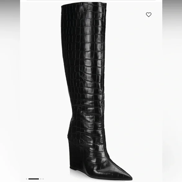 Schutz Asya Wedge Knee High Boots - Picture 5 of 8